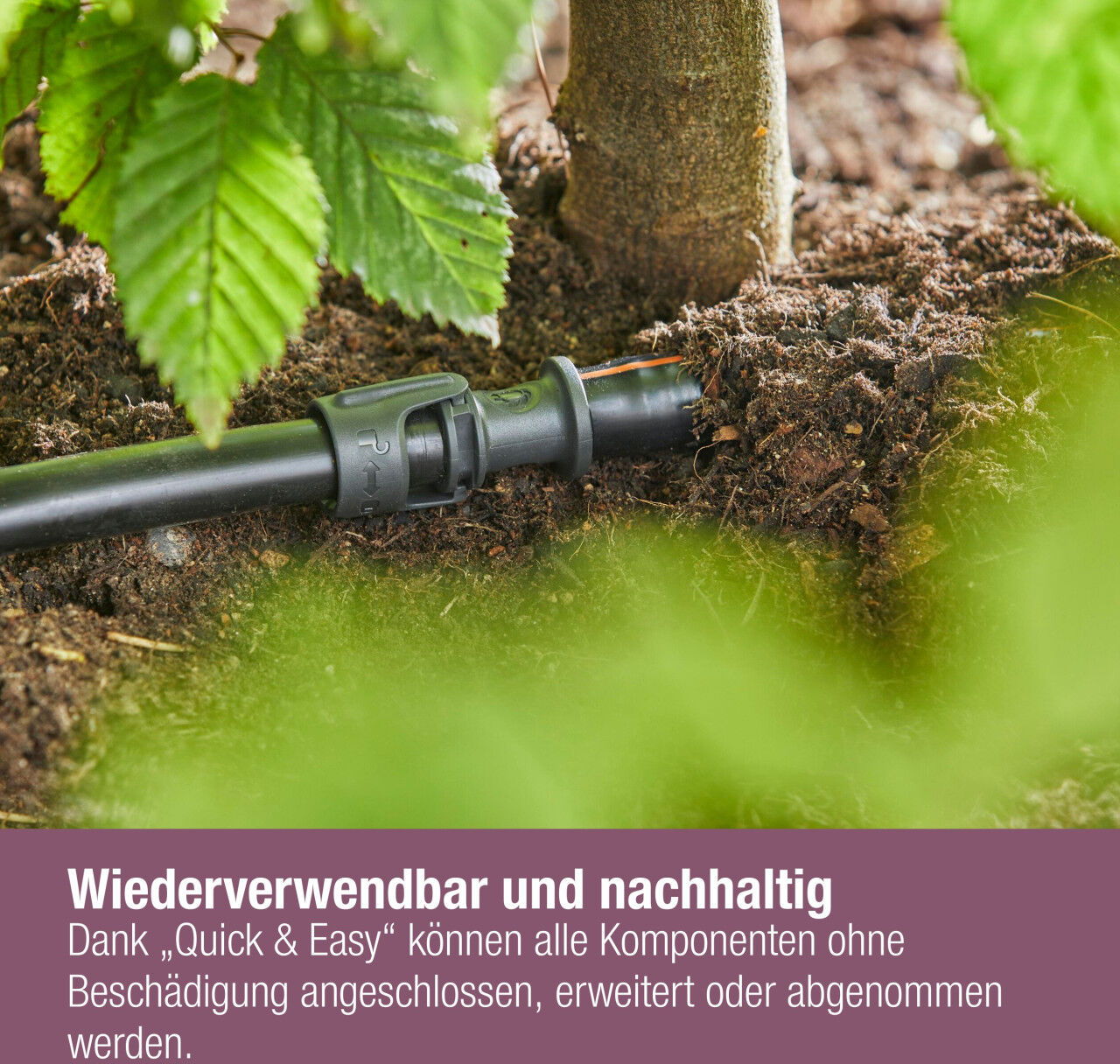 Gardena Tropfbewässerung Set Hecke/Sträucher 50 m