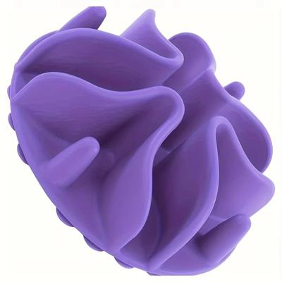 Inspired Finds Soft Silicone Slow Feeder Puzzle Bowl Insert For Dogs & Cats purple l