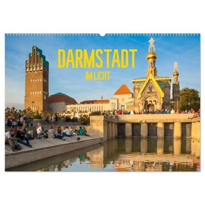 Darmstadt im Licht (Wandkalender 2027 DIN A2 quer), CALVENDO Monatskalender