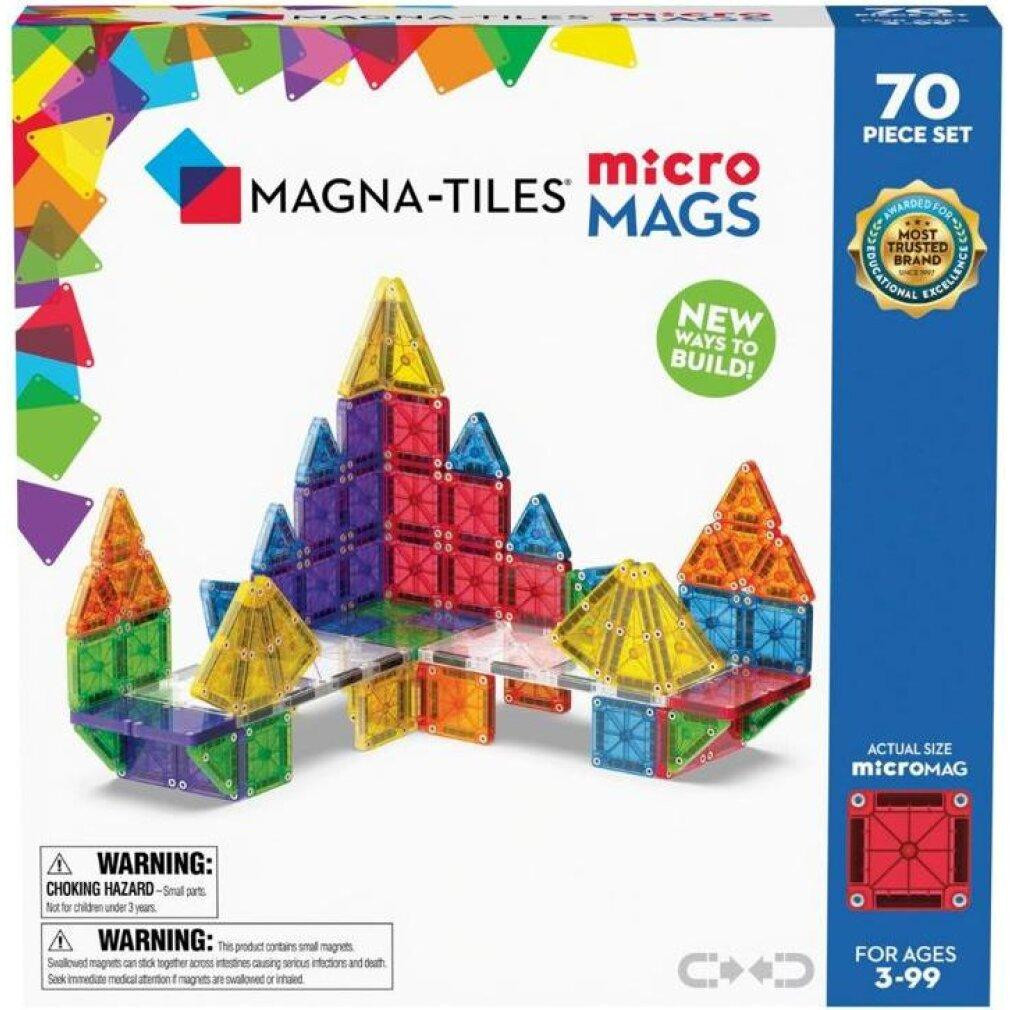 Magna-Tiles MicroMags Magnetisch Bouwpakket, 70 stuks