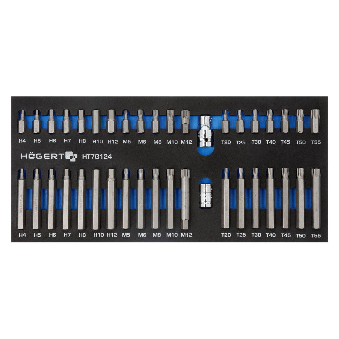 MGA HOGERT KOŃCÓWKI HEX/ TORX/ SPLINE 40cz. / WKŁAD EVA (35615495)