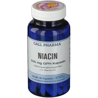 Niacin 500 mg GPH Kapseln 90 St
