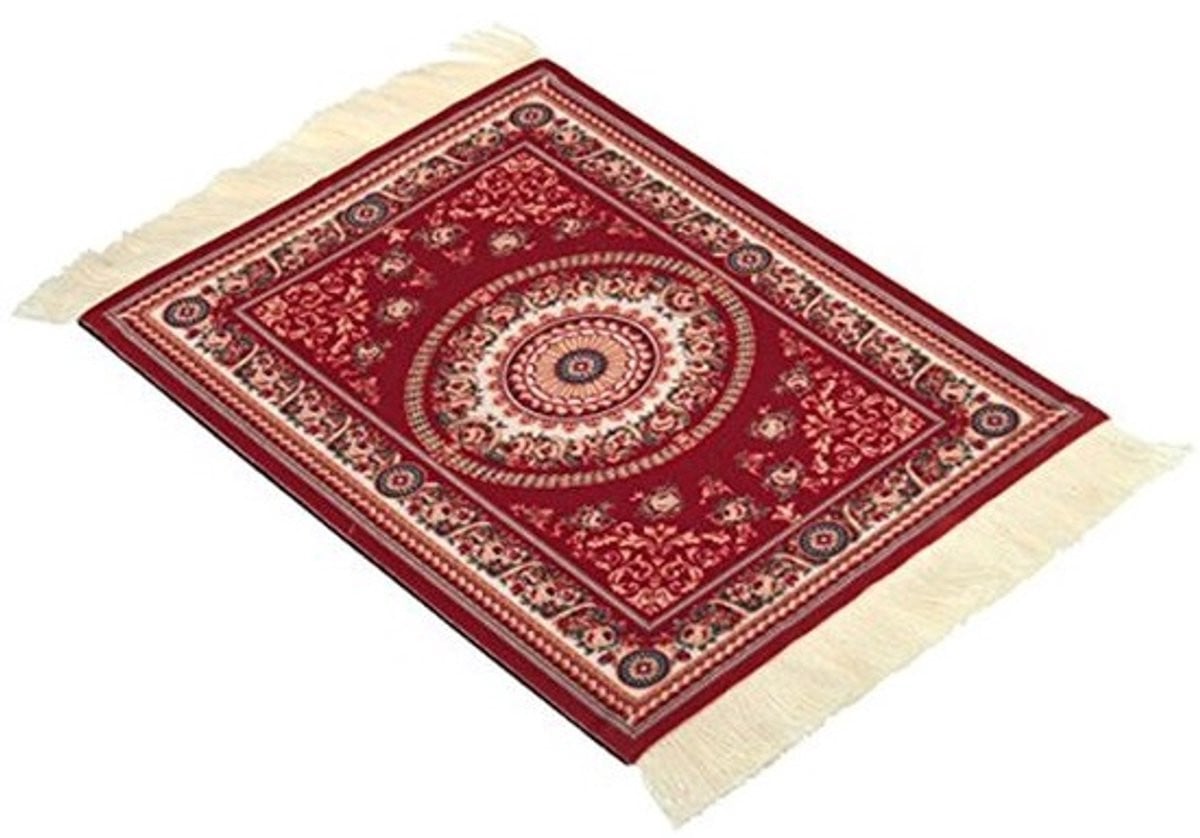 Boheems Perzisch Tapijt Muismat met Concentrische Cirkels voor Desktop PC en Laptop