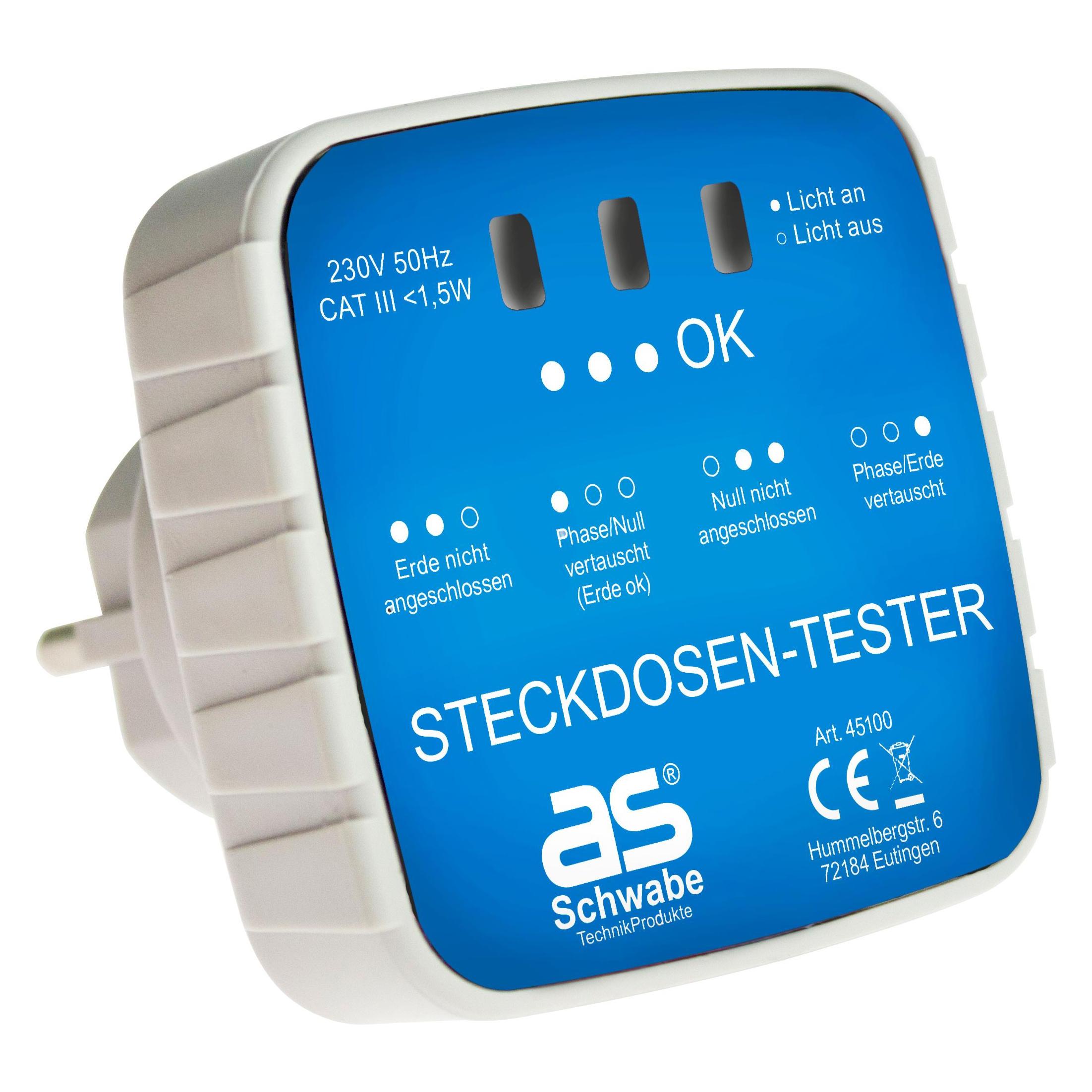 As - Schwabe Steckdosen-Tester (45100)