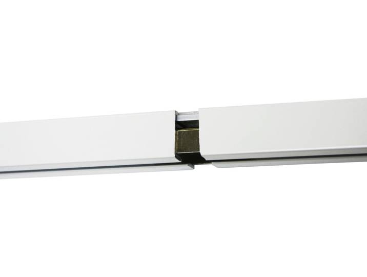 Schienenverbinder für Vorhangschienen GARDINIA Luna , grau, H:1,9cm L:5cm, Metall, Sichtschutzbefestigungen, Schienenverbinder für Vorhangschienen, Serie Aluminium-VHS Set Luna