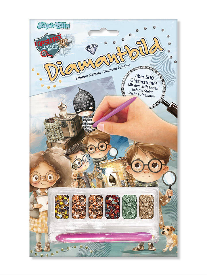 Lutz Mauder Diamond Painting-Set "TapirElla Detektive" - ab 3 Jahren - onesize