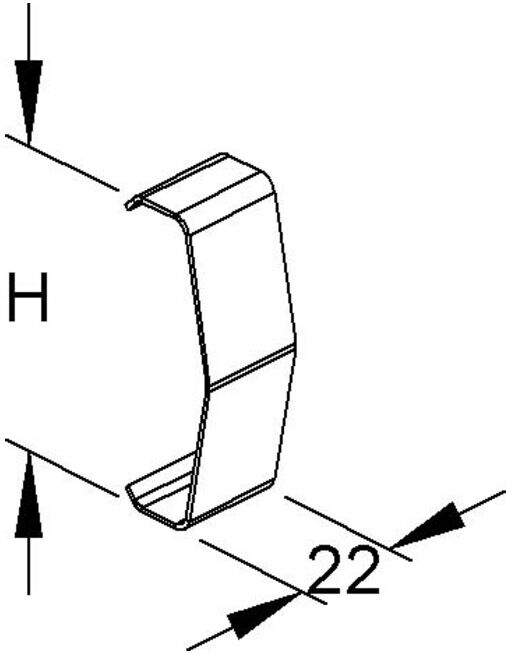 Niedax Agrafe de maintien de couvercle RDHK 110 E2 (RDHK 110 E2)