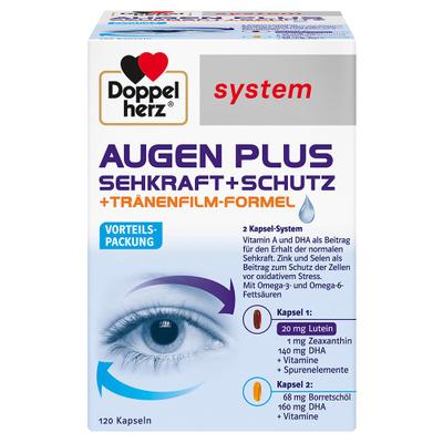 Doppelherz Augen plus Sehkraft+Schutz system Kaps. 120 St Kapseln