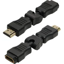LOGILINK AH0012 - Adapter, HDMI A Stecker auf Buchse, 0-270°, 4K30Hz