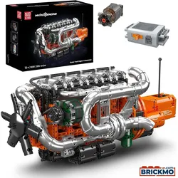 Mould King Inline-6 Truck Motor & Getriebe 10200