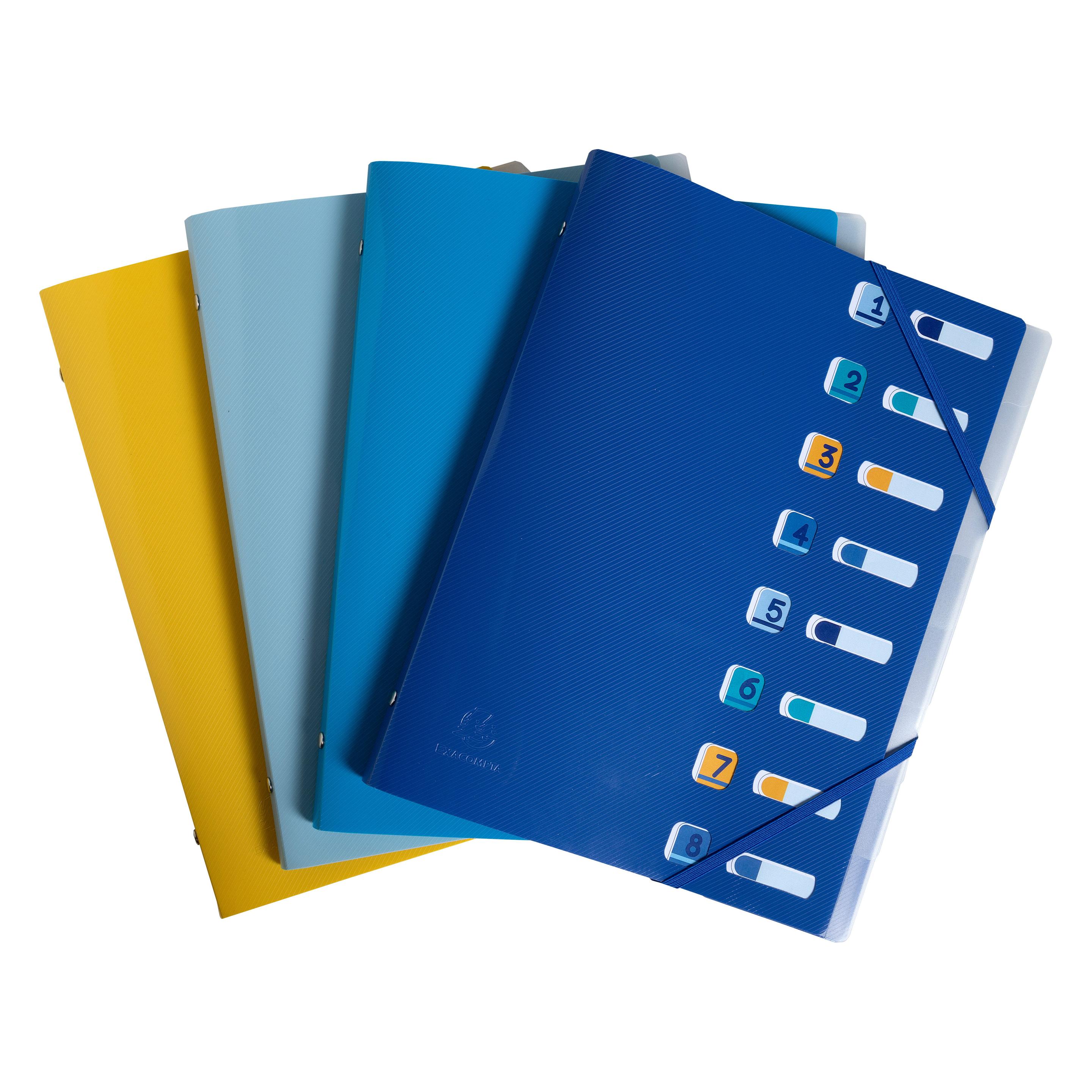 Exacompta Fächermappen Set Bee Blue (A4, 1x) (56110E)