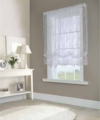 Mona Lisa Jacquard Lace Window Curtain Panel by Habitat