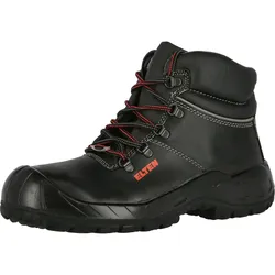 Sicherheitshochschuhe S3 "LAURENZO RUBBER MID" SAFETY-GRIP - 42 - schwarz