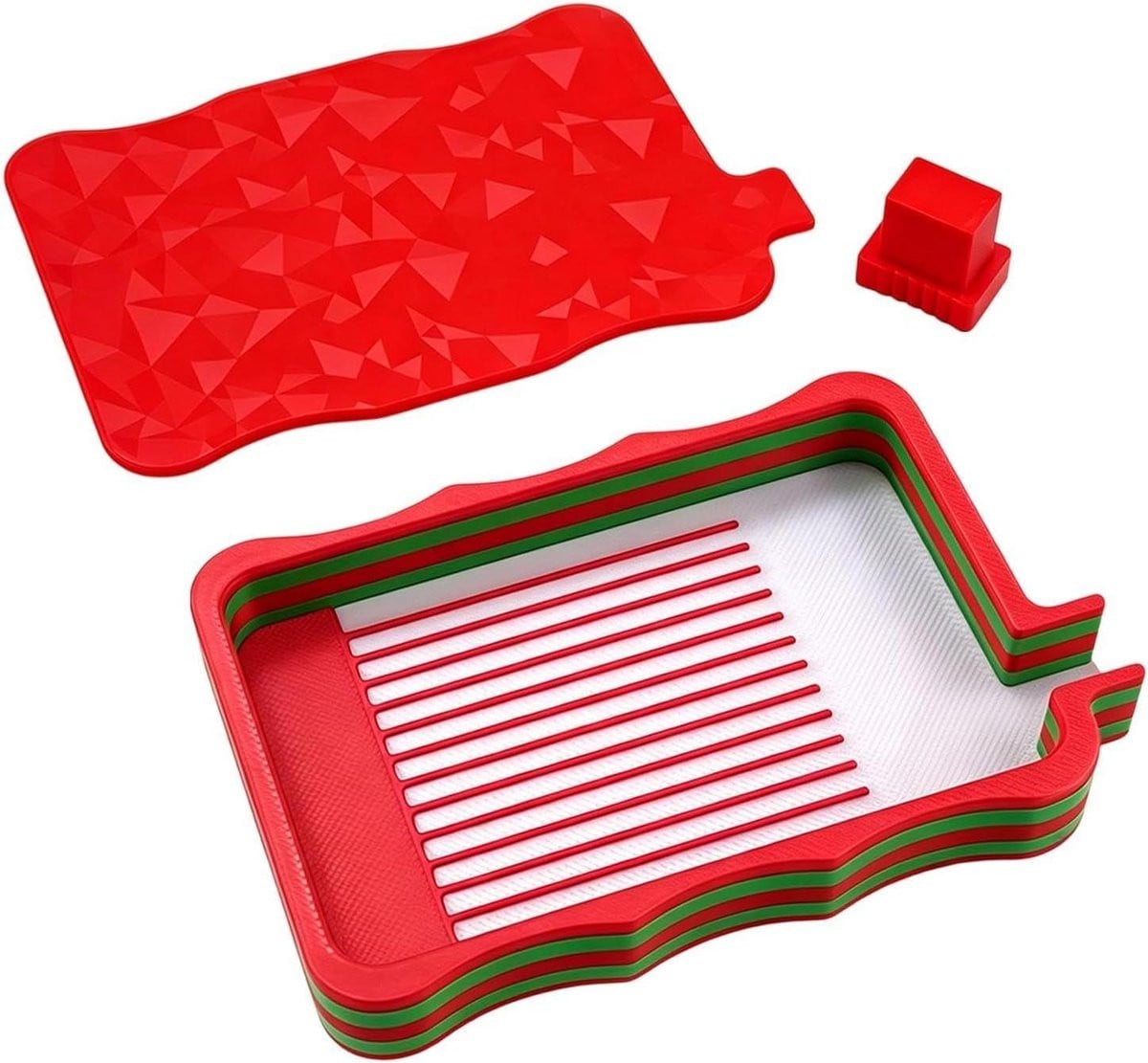 Strass Dienblad Kralen Sorteerder Rood 102 cm
