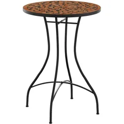 vidaXL Mosaik-Bistrotisch Terrakotta Ø50x70 cm Keramik