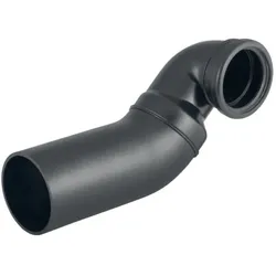 Geberit Pe Anschlussbogen 366914161 DN 90/90, 90Grad, PE-HD, für Wand-WC, rechts gekröpft