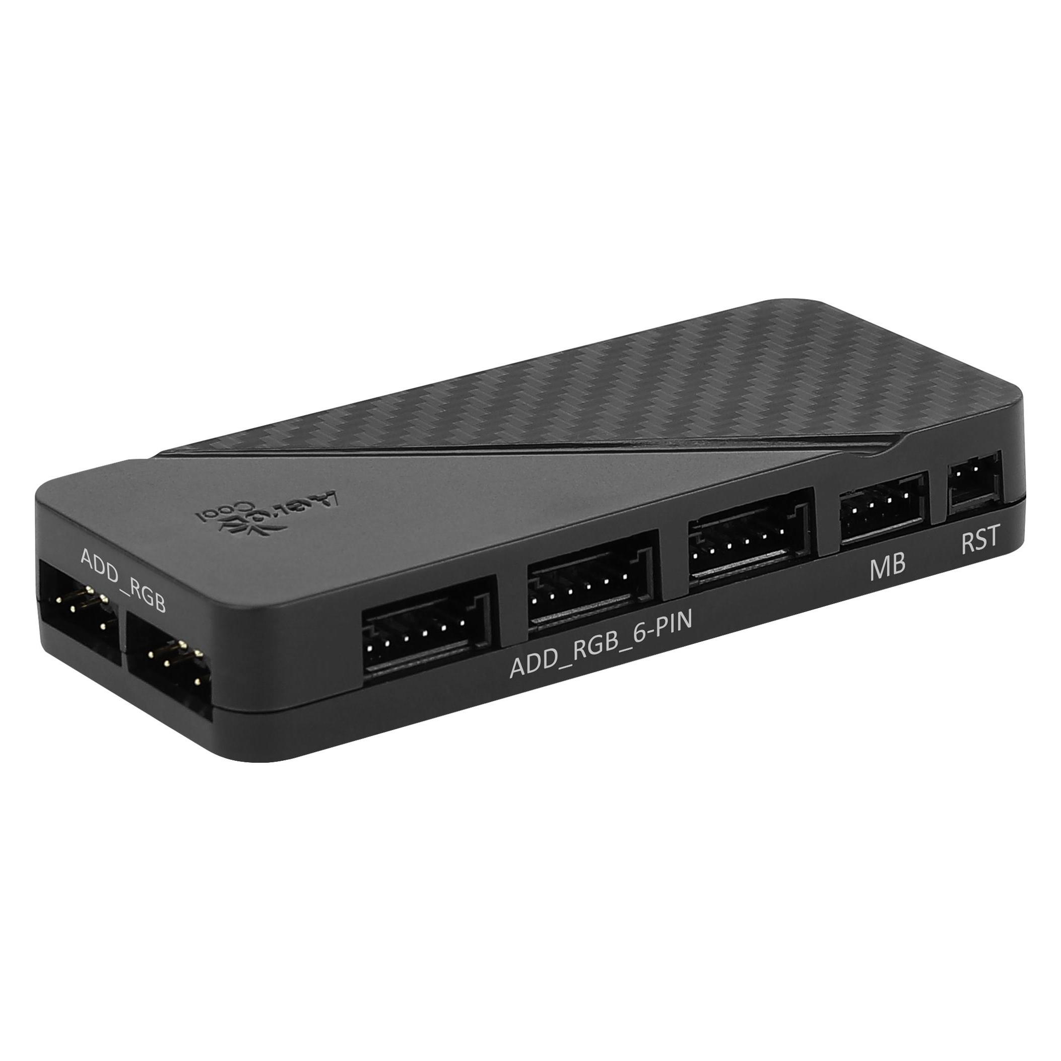AeroCool Edge 14 Pro Lüfter, RGB, 3er Pack inkl. Controller (140 mm, 3x) (ACF4-EG10217.12)
