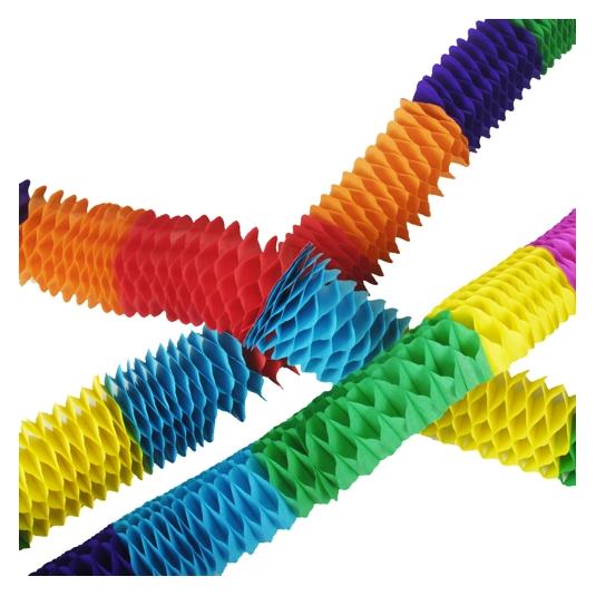 Papstar Girlande Mini Boa 2 m, Mehrfarbig (4 Stk.) (PAP19262)
