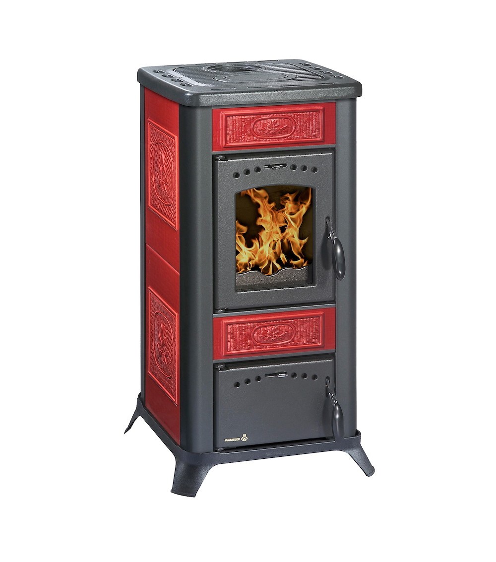 WAMSLERHAUSU Kaminofen Typ18872 Romantic Ii,Ker.Bordauxe 7,5kW 16973848