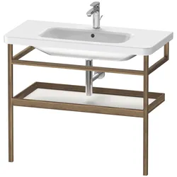 Duravit Möbel-Accessoires Handtuchhalter mit Ablage DuraStyle 9883, 940x440mm, DS988301877, Farbe: Weiß Matt / Nussbaum Massiv