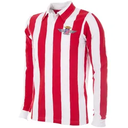 Copa Football, Herren, Fussballtrikot, Atlético Madrid 1939 - 40 Retro Trikot (L), Rot