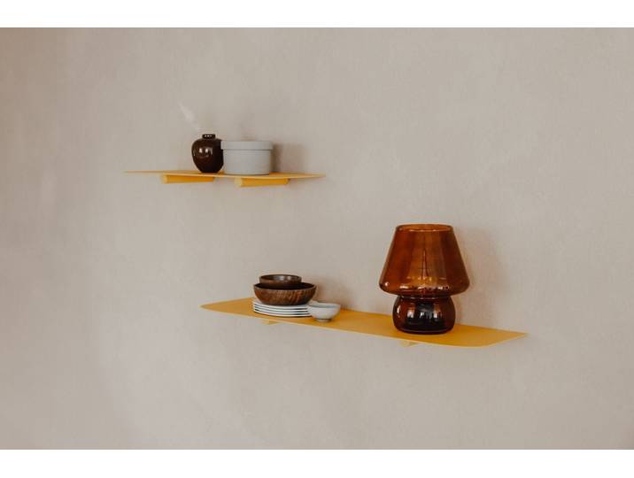 Wandregal Lenn – Minimalistisches Regal aus Metall - Mango Lassi - 60 cm - Luxusbetten24