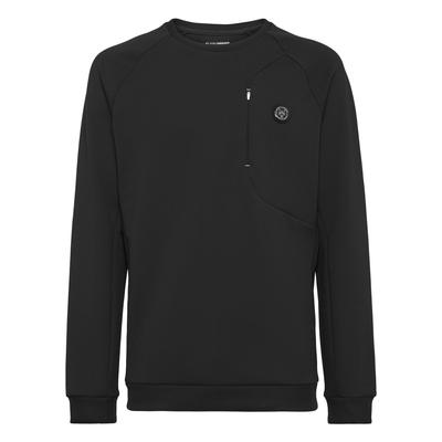 Sweatshirt PLEIN SPORT "Racing", Herren, Gr. XXL, schwarz (02, schwarz), Obermaterial: 95% Polyester, 5% Elasthan, Sweatshirts Sweatshirt