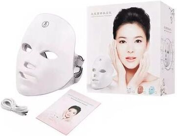 Inspire Select 7 Colors LED Face Mask Wireless Photon Light Therapy Facial Mask For Skin Rejuvenation, Tightening & Wrinkle Care white