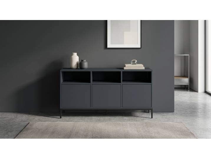 Sideboard schwarz Premium Dekore Schwarz