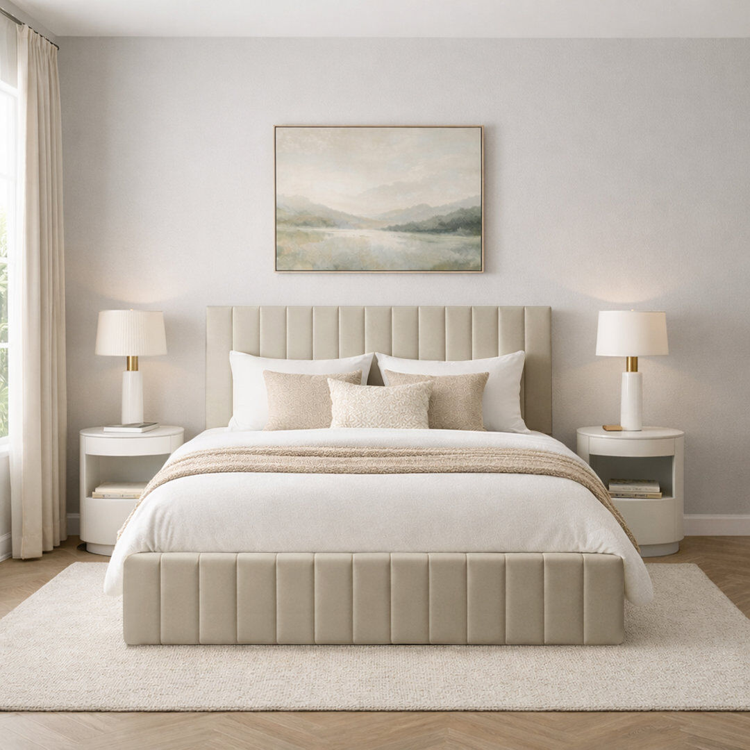 17 Stories Morgana Upholstered Storage Bed Frame Coffee Single (3')