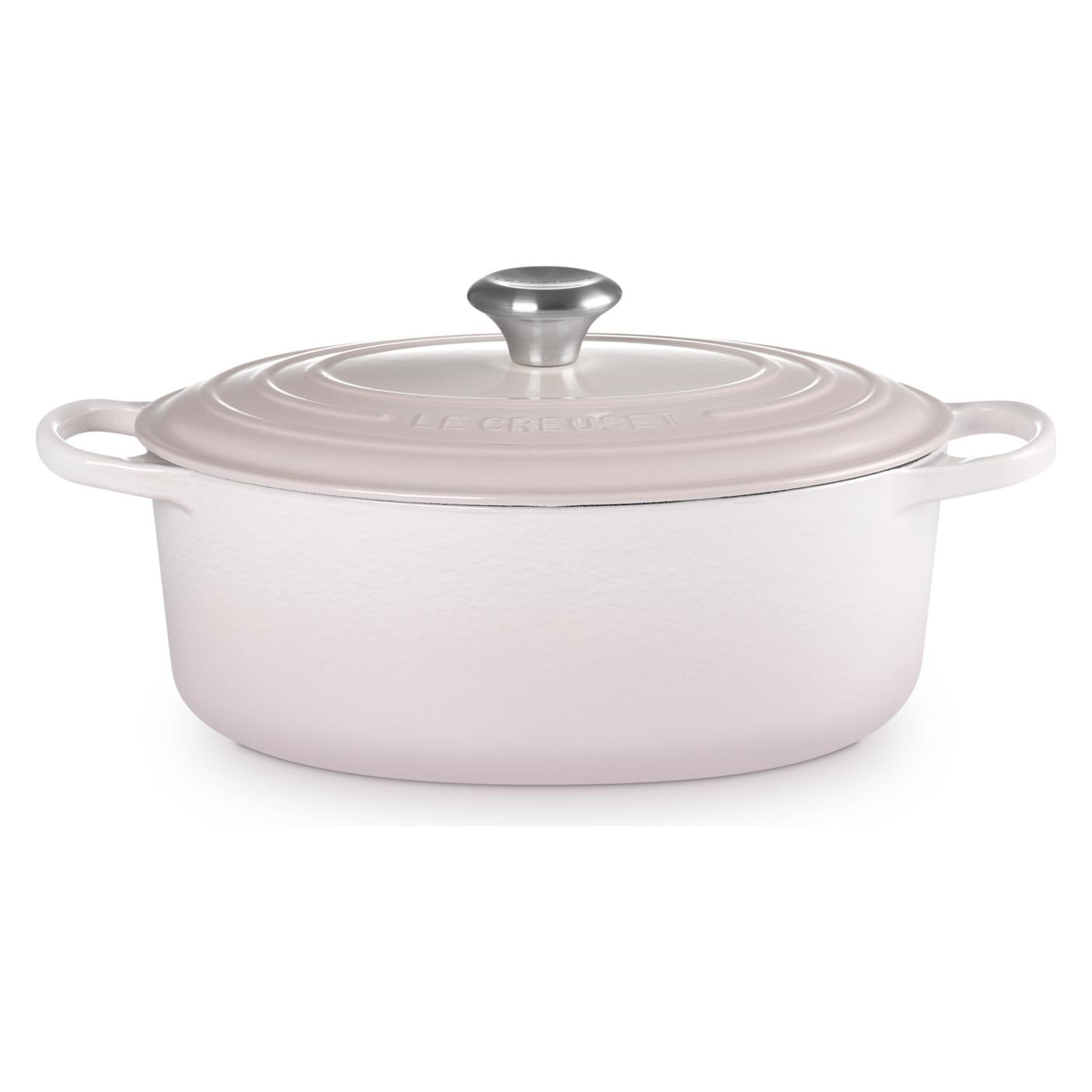 Le Creuset Signature Bräter Oval 29 cm Shell Pink (Bratpfanne, Gusseisen, 29 x 16.70 cm) (14829)