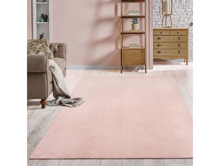 Tapis moelleux - THE CARPET - Relax - Antidérapant - Lavable - 240x340 cm - Blush