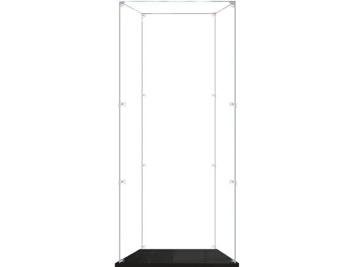 Display Box Acryl kompatibel mit LG 21309 Apollo Saturn 5 Rocket-Modell, Staubdichte Transparente Displaybox (Nur Vitrine, Ohne Modell Set) 110x20x20cm/20x20x110cm Vertical-3MM