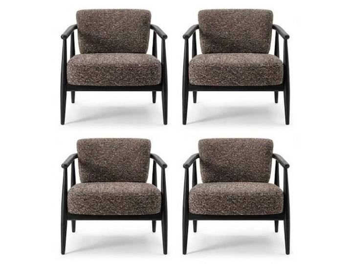 Xlmoebel Sitzgruppe 4x Stühle Wohnzimmer Stil Modern komfortabel praktisch kompakt