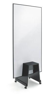 Sigel Whiteboard Meet up MU021, beidseitig nutzbar, magnethaftend, inkl. Silikonfüße, B 1800 x H 900 mm, Metall und Aluminium, weiß/schwarz