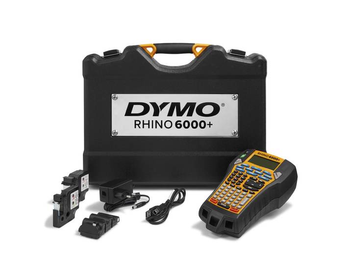 Dymo Pack Etiqueteuse Pro Rhino 6000+ Avec connexion PC - Adaptateur secteur et malette