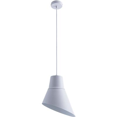 PACO HOME Pendelleuchte "BODO", weiß, 1, Leuchten, Hängelampe Esszimmer Esstischlampe Industrial Textilkabel Kürzbar, Pendelleuchte