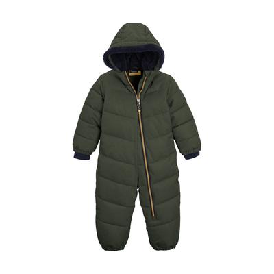 Schneeoverall KILLTEC "Karter Mini", Mädchen, Gr. 74/80, Normalgrößen, grün (dunkelgrün), Obermaterial: 100% Polyester.Futter: 100% Polyester.Füllung: 100% Polyester, Overalls, Schneeanzug: wasserabweisend, winddicht, warm, leicht anzuziehen