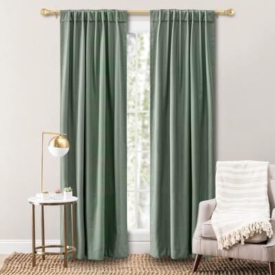 Ricardo Trading Grand Pointe Premium Dotted Rod Pocket w/Back tabs Curtain Panel