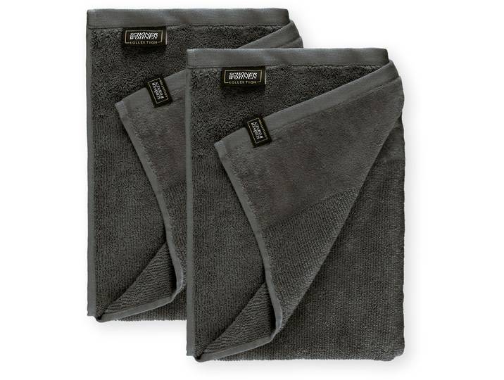 Duschtücher Sense , grau (anthrazit), B:70cm L:140cm, Frottee, Obermaterial: 100% Baumwolle, SCHÖNER WOHNEN-KOLLEKTION, Handtücher, Duschtücher, mit Velourborte, hautschmeichelnde Airtouch Qualität, super weich