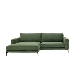 Loop your Style Ecksofa aus Cordstoff Deep Free , grün , Maße (cm): B: 280 H: 87 T: 190.0