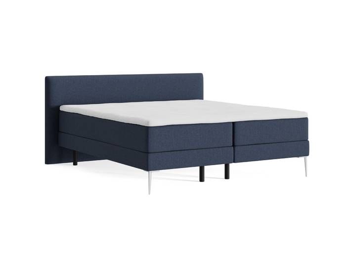 Boxspringbett Bela dunkelblau Stoff 180 x 200 cm - Möbel Konfigurator: Traummöbel individuell zusammenstellen - Boxspringbett