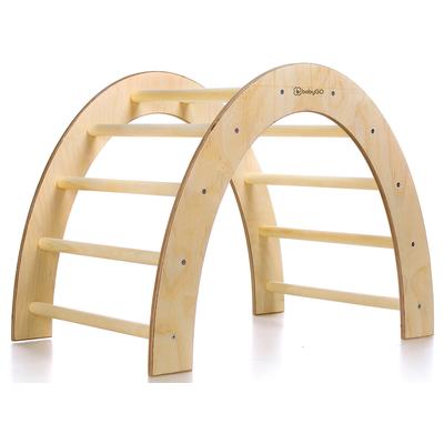 Klettergerüst BABYGO "Woodland Kletterbogen Arch, natur", beige (natur), Klettergerüste, Kinder, B/H: 52cm x 60cm, Holz, Made in Europe, B:52cm H:60cm L:80cm