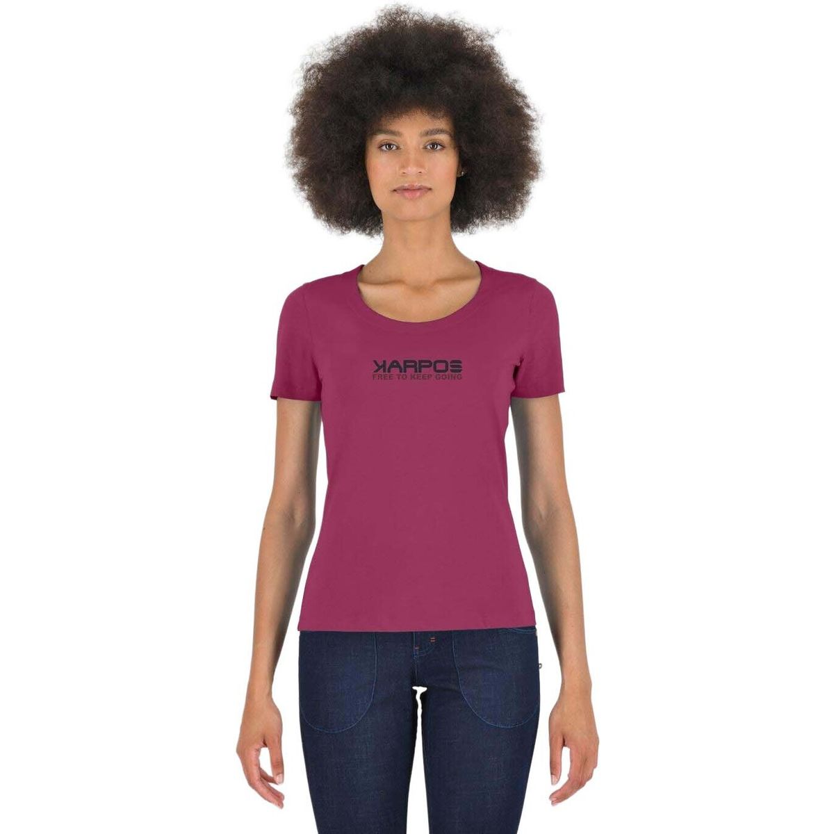Karpos Loma Cotton W T-shirt raspberry coulis (518) S 2532092-518-S