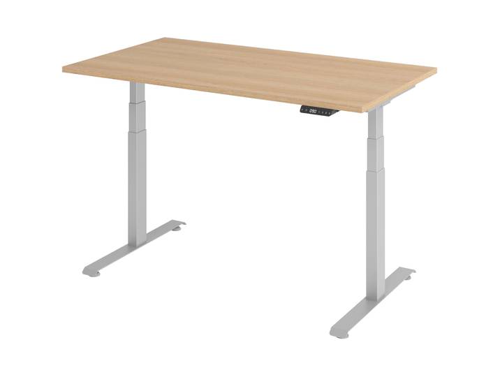 Schreibtisch Office Eiche elektrische Höhenverstellung 140 x 80 cm - Schreibtisch