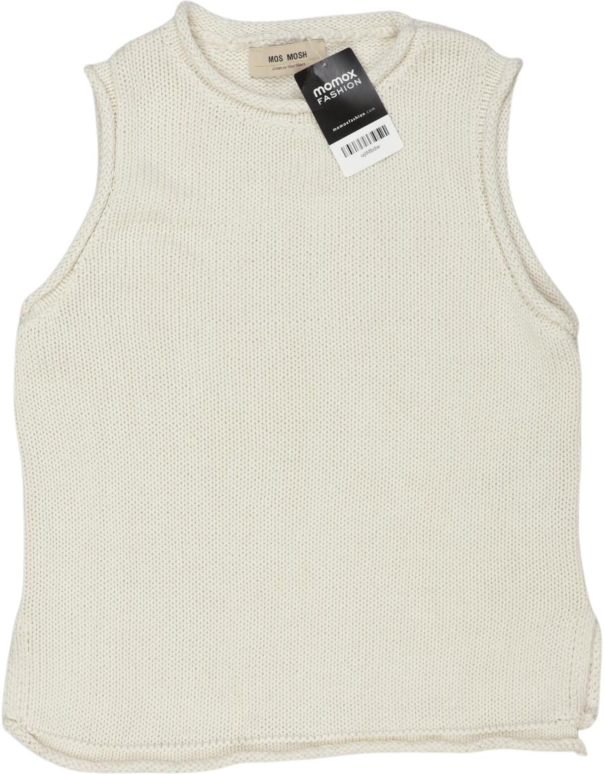 Mos Mosh Damen Pullover, Cremeweiß, Gr. S, Baumwolle - Second Hand