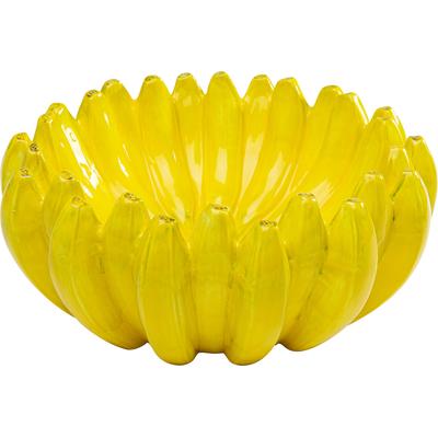 Dekoschale KARE DESIGN "Deko Schale Bananas Ø30cm", gelb, Porzellan, Dekoschalen