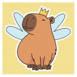 Ideyka Malen nach Zahlen - Capybara Fee für Kinder (61087280)