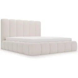 POLSTERBETT Imperial 180x200 Bouclé-Stoff Creme