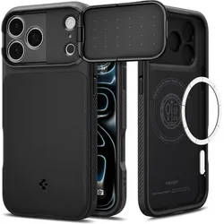 Spigen Optik Armor MagSafe (Apple iPhone 17 Pro, Apple iPhone 18 Pro), Smartphone Hülle, Schwarz